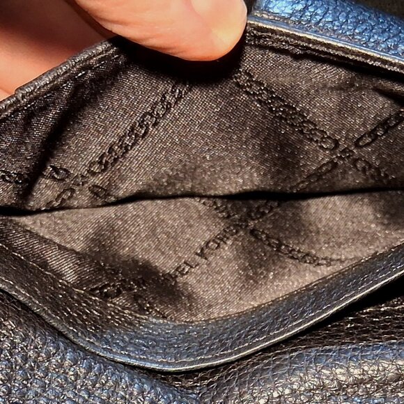 Michael Kors Wallet Large Lillie Gusset Carryall Black Soft Pebbled Leather - Picture 13 of 15